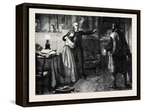 The Curate of Glevering: the Denunciation of Charles Trevor-John Dawson Watson-Framed Premier Image Canvas
