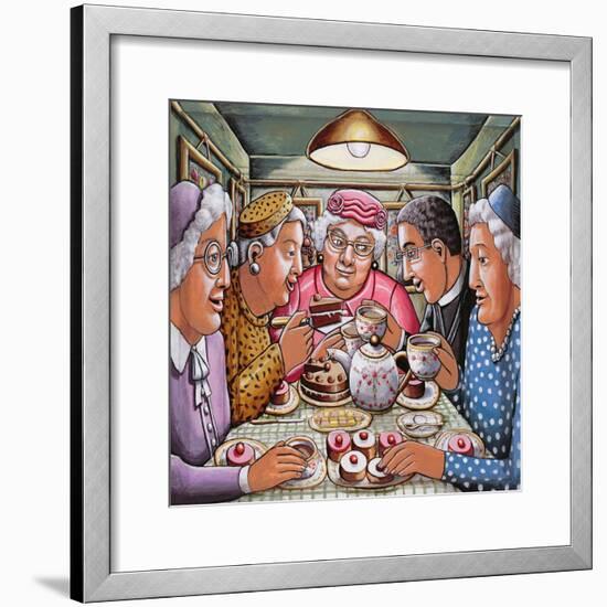 The Curate Taking Tea with the Ladies, 2009-P.J. Crook-Framed Giclee Print