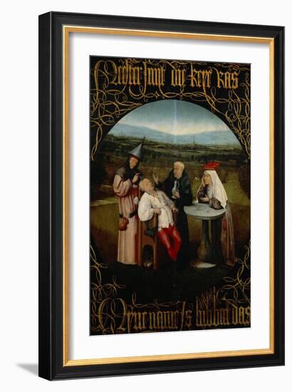 The Cure for Folly-Hieronymus Bosch-Framed Giclee Print