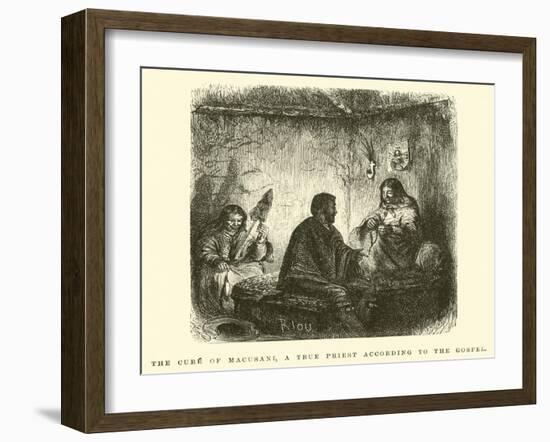 The Cure of Macusani, a True Priest According to the Gospel-Édouard Riou-Framed Giclee Print