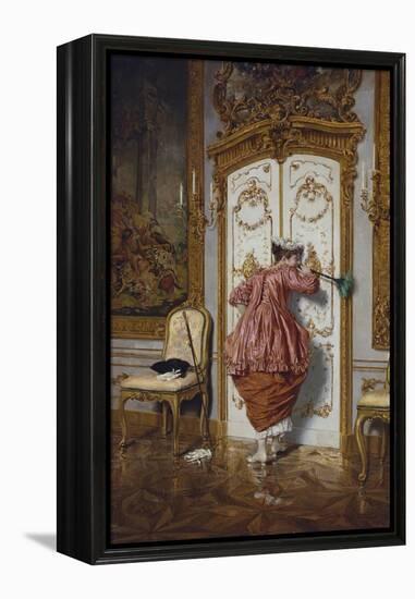 The Curious Maid-Giuseppe Brugo-Framed Premier Image Canvas