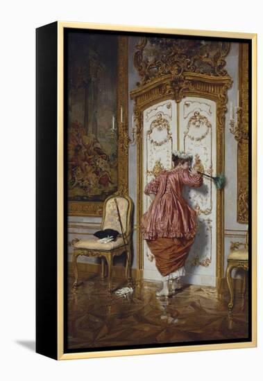 The Curious Maid-Giuseppe Brugo-Framed Premier Image Canvas