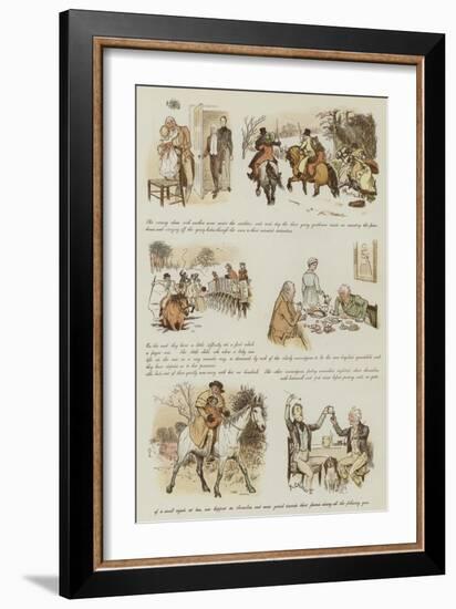 The Curmudgeons' Christmas-Randolph Caldecott-Framed Giclee Print