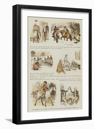 The Curmudgeons' Christmas-Randolph Caldecott-Framed Giclee Print