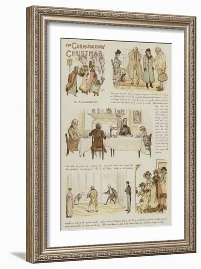 The Curmudgeons' Christmas-Randolph Caldecott-Framed Giclee Print