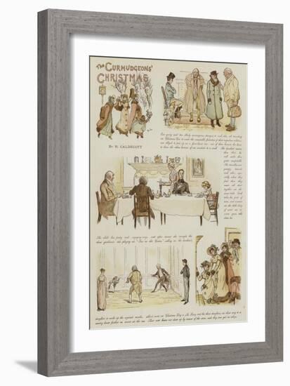 The Curmudgeons' Christmas-Randolph Caldecott-Framed Giclee Print