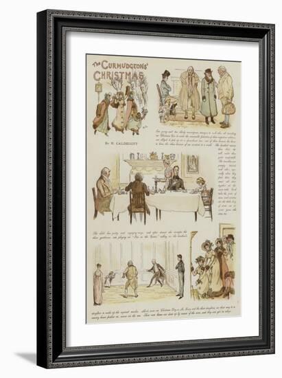 The Curmudgeons' Christmas-Randolph Caldecott-Framed Giclee Print