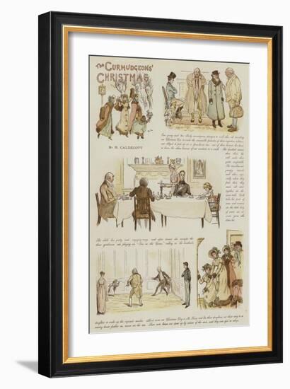 The Curmudgeons' Christmas-Randolph Caldecott-Framed Giclee Print