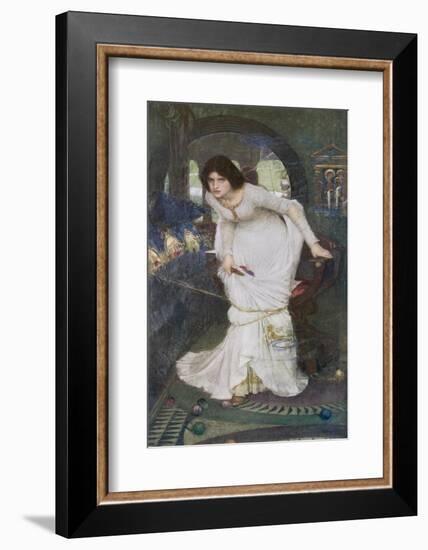 "The Curse is Come Upon Me" Cried the Lady of Shalott-John William Waterhouse-Framed Photographic Print