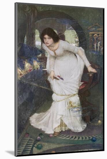 "The Curse is Come Upon Me" Cried the Lady of Shalott-John William Waterhouse-Mounted Photographic Print