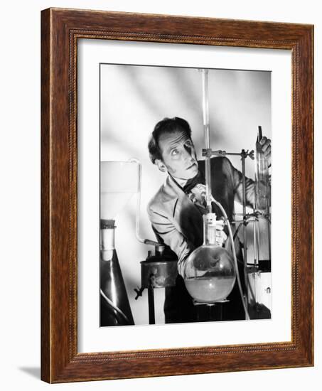 The Curse of Frankenstein, Peter Cushing, 1957-null-Framed Photo