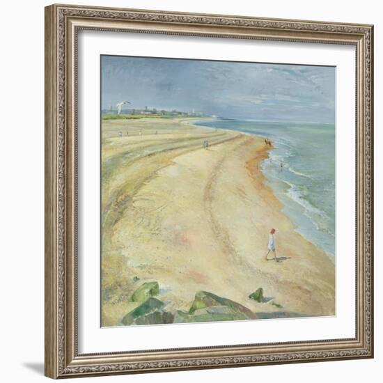 The Curving Beach, Southwold, 1997-Timothy Easton-Framed Giclee Print