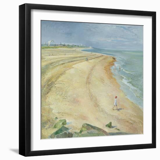 The Curving Beach, Southwold, 1997-Timothy Easton-Framed Giclee Print