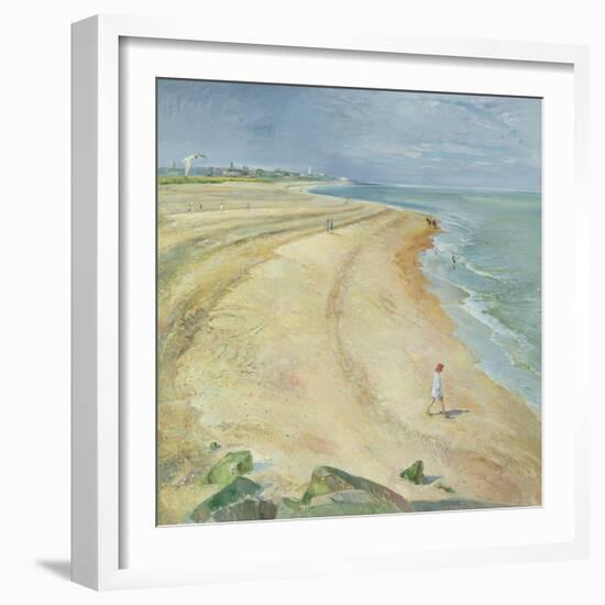 The Curving Beach, Southwold, 1997-Timothy Easton-Framed Giclee Print