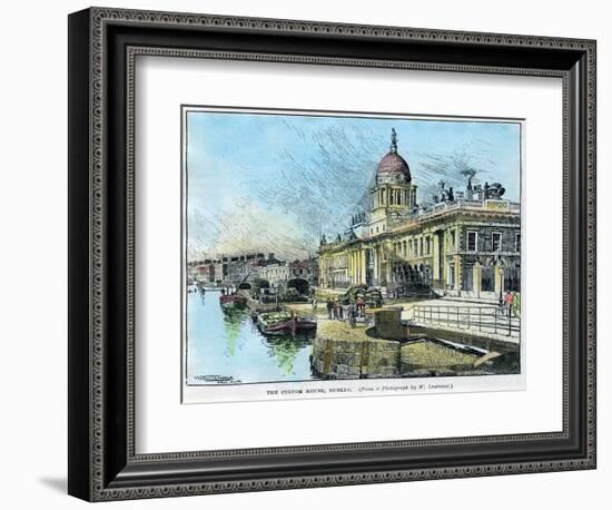 The Custom House, Dublin, Ireland, C1890-Warwick Goble-Framed Giclee Print