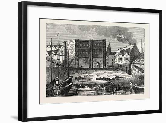 The Custom House in the Time of Queen Elizabeth, London, UK-null-Framed Giclee Print