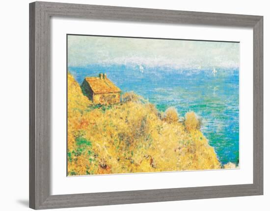 The Custom Officer's House at Varengeville-Claude Monet-Framed Art Print