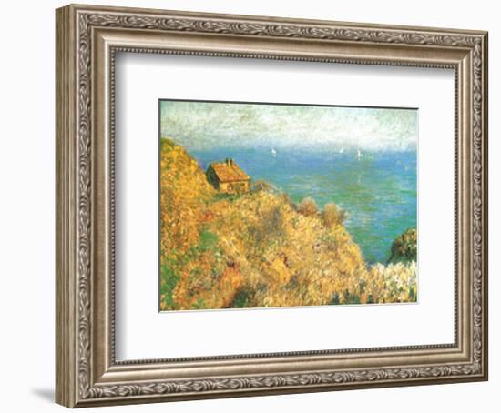 The Custom Officer's House at Varengeville-Claude Monet-Framed Art Print