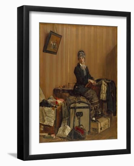 The Customs, 1877-Antonio Mancini-Framed Giclee Print