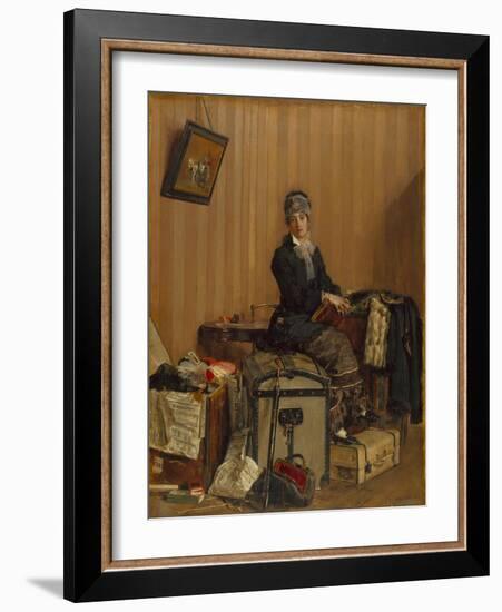 The Customs, 1877-Antonio Mancini-Framed Giclee Print