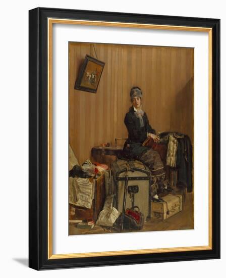 The Customs, 1877-Antonio Mancini-Framed Giclee Print