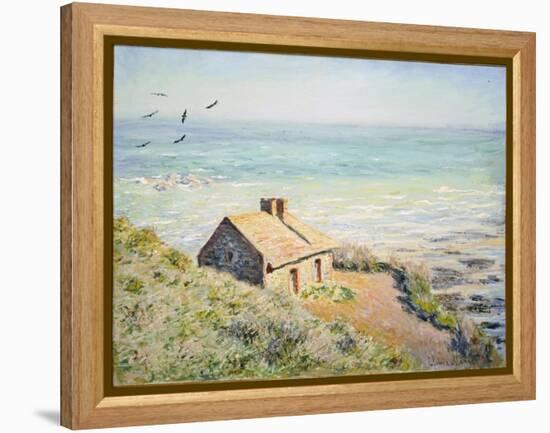 The Customs Hut, Morning, 1882-Claude Monet-Framed Premier Image Canvas