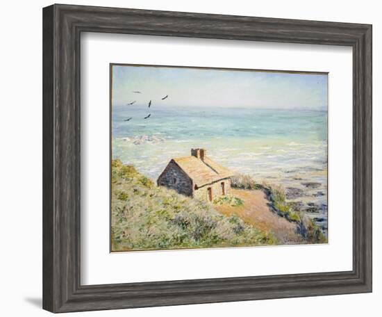 The Customs Hut, Morning, 1882-Claude Monet-Framed Giclee Print