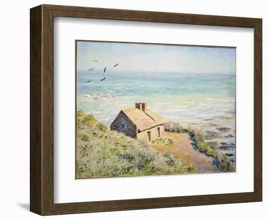 The Customs Hut, Morning, 1882-Claude Monet-Framed Giclee Print