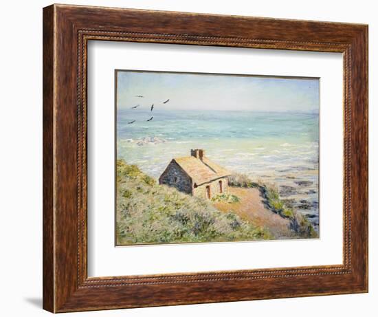 The Customs Hut, Morning, 1882-Claude Monet-Framed Giclee Print