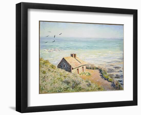 The Customs Hut, Morning, 1882-Claude Monet-Framed Giclee Print