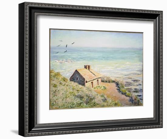 The Customs Hut, Morning, 1882-Claude Monet-Framed Giclee Print