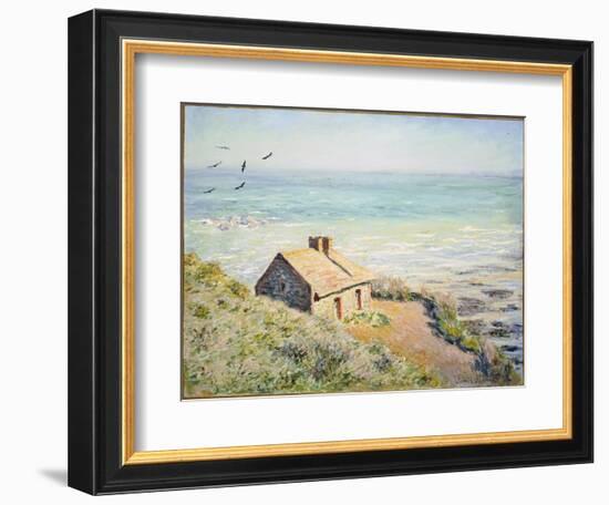 The Customs Hut, Morning, 1882-Claude Monet-Framed Giclee Print