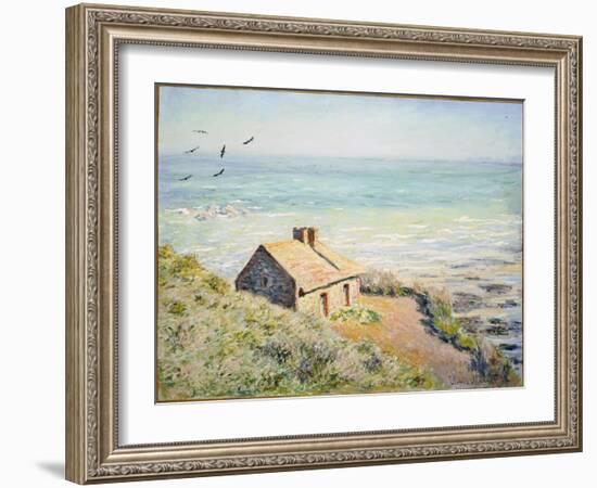 The Customs Hut, Morning, 1882-Claude Monet-Framed Giclee Print