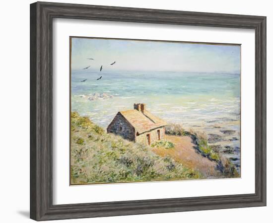 The Customs Hut, Morning, 1882-Claude Monet-Framed Giclee Print