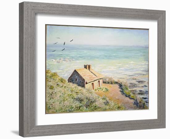 The Customs Hut, Morning, 1882-Claude Monet-Framed Giclee Print