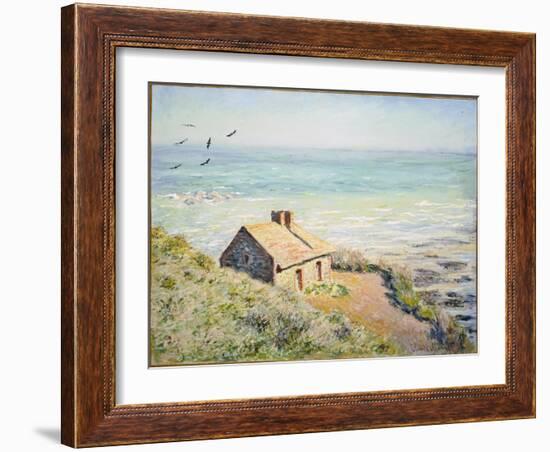 The Customs Hut, Morning, 1882-Claude Monet-Framed Giclee Print