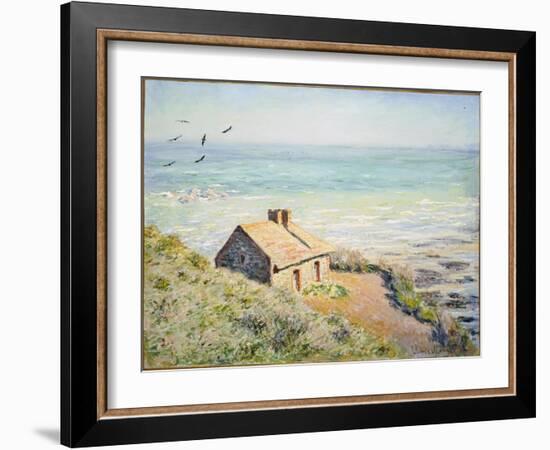 The Customs Hut, Morning, 1882-Claude Monet-Framed Giclee Print