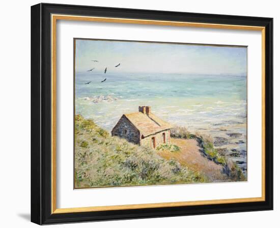 The Customs Hut, Morning, 1882-Claude Monet-Framed Giclee Print