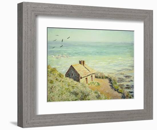 The Customs Hut, Morning, 1882-Claude Monet-Framed Giclee Print