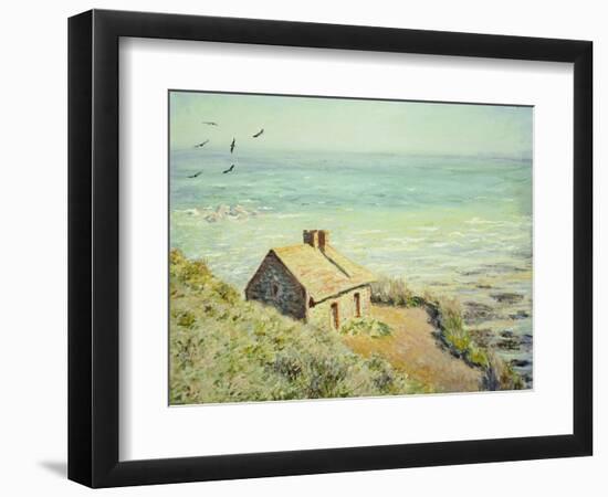 The Customs Hut, Morning, 1882-Claude Monet-Framed Giclee Print