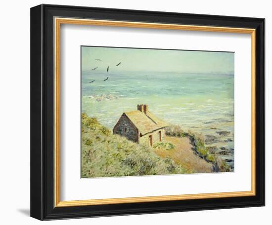 The Customs Hut, Morning, 1882-Claude Monet-Framed Giclee Print