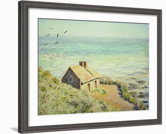 The Customs Hut, Morning, 1882-Claude Monet-Framed Giclee Print