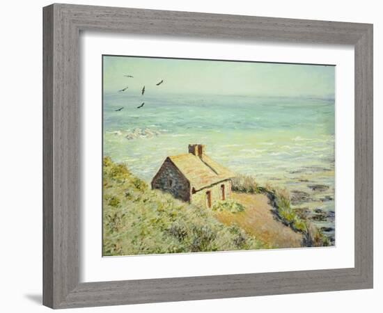 The Customs Hut, Morning, 1882-Claude Monet-Framed Giclee Print