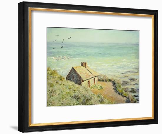 The Customs Hut, Morning, 1882-Claude Monet-Framed Giclee Print