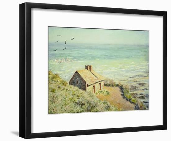 The Customs Hut, Morning, 1882-Claude Monet-Framed Giclee Print