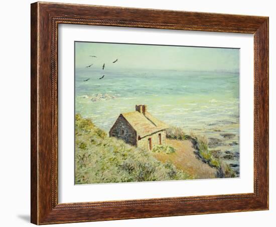 The Customs Hut, Morning, 1882-Claude Monet-Framed Giclee Print