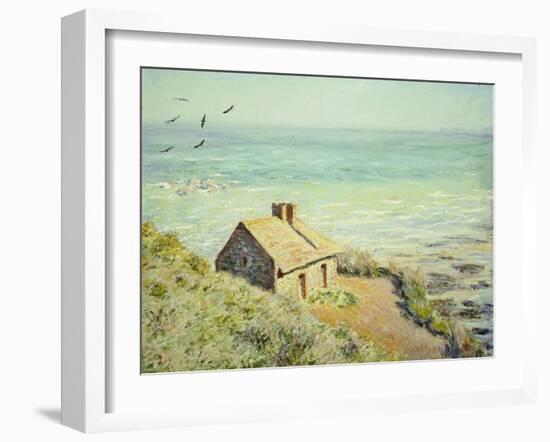 The Customs Hut, Morning, 1882-Claude Monet-Framed Giclee Print