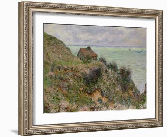 The Customs Officers' Hut at Pourville, 1882-Claude Monet-Framed Giclee Print