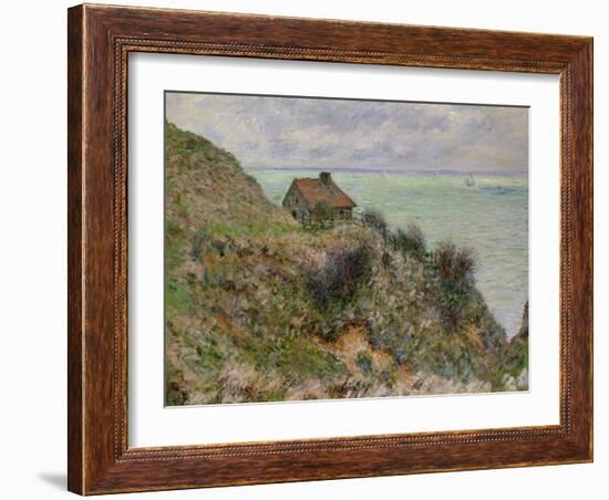 The Customs Officers' Hut at Pourville, 1882-Claude Monet-Framed Giclee Print