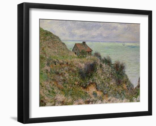 The Customs Officers' Hut at Pourville, 1882-Claude Monet-Framed Giclee Print